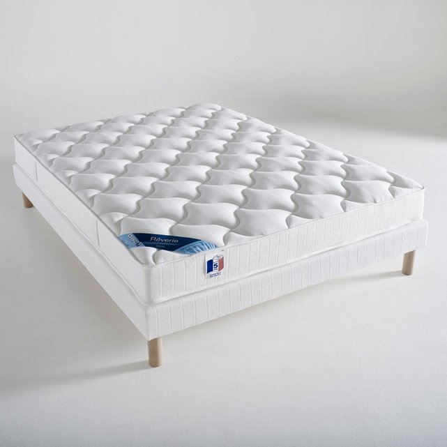 Ensemble matelas latex + sommier blanc Reverie | La Redoute