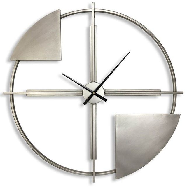 Horloge Murale Moderne Argente Pier Import La Redoute