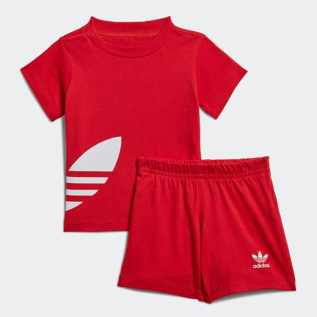 ensemble adidas rouge