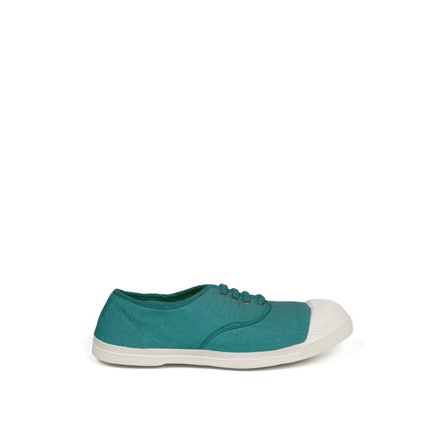 La Redoute Œillets X14xxfcwq Bensimon Baskets À Toile Paon Vert VLSGUzqMp