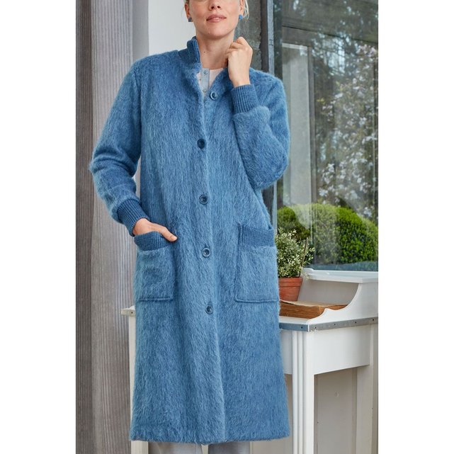 Robe De Chambre Femme Made In France Bleu Jean B Solfin La Redoute