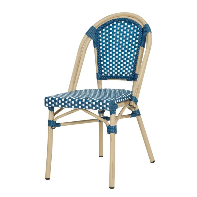 Chaise bistrot blue en polyrotin bleu Rotin Design  La Redoute