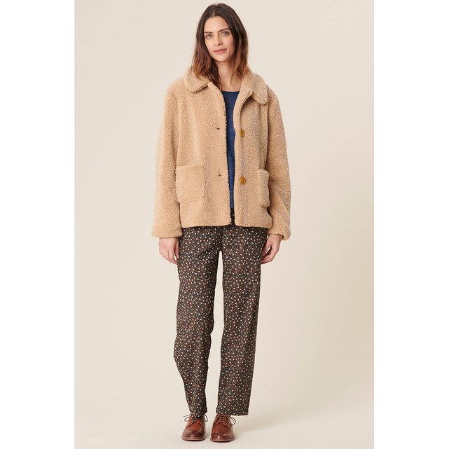 Manteau mi long boutonné imitation fourrure nogane beige Manteau femme HARRIS WILSON | La Redoute