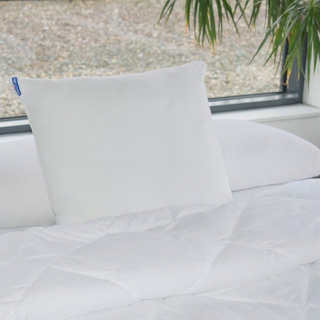 Oreiller Bébé BLEU CÂLIN 40x60cm - Lavable à 95°C, Garnissage Moelleux, Enveloppe Douce - Fabriqué En France, Pour Enfants à Partir De 18 Mois - 10