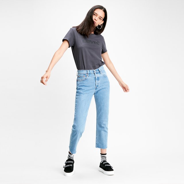 levi's cropped jeans 501