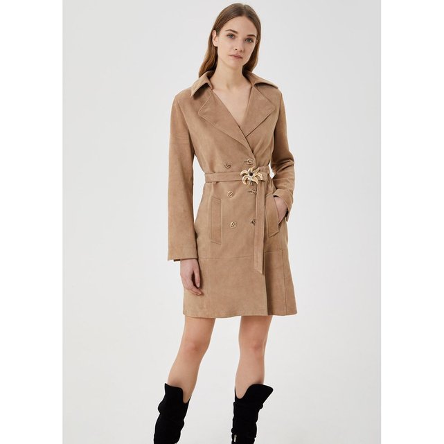 trench femme daim