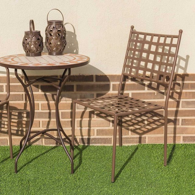 4 En De Empilables Chaises Lot Forgé Fer 8knwP0O