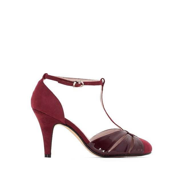 Salomés bi-matière bride cheville rose multicolore Mademoiselle R La Redoute Salomés bi-matière bride cheville rose multicolore Mademoiselle R La Redoute