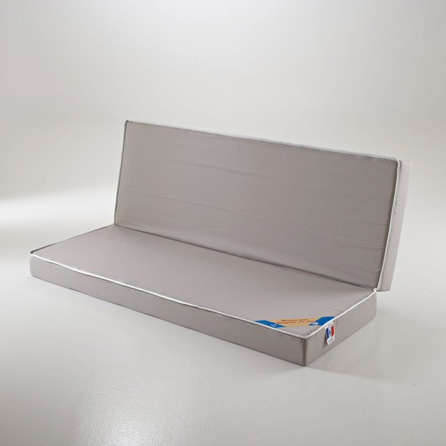 matelas 100% latex, spécial banquette clic clac gris la redoute