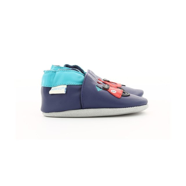 Chausson cuir dream rider marine Robeez | La Redoute