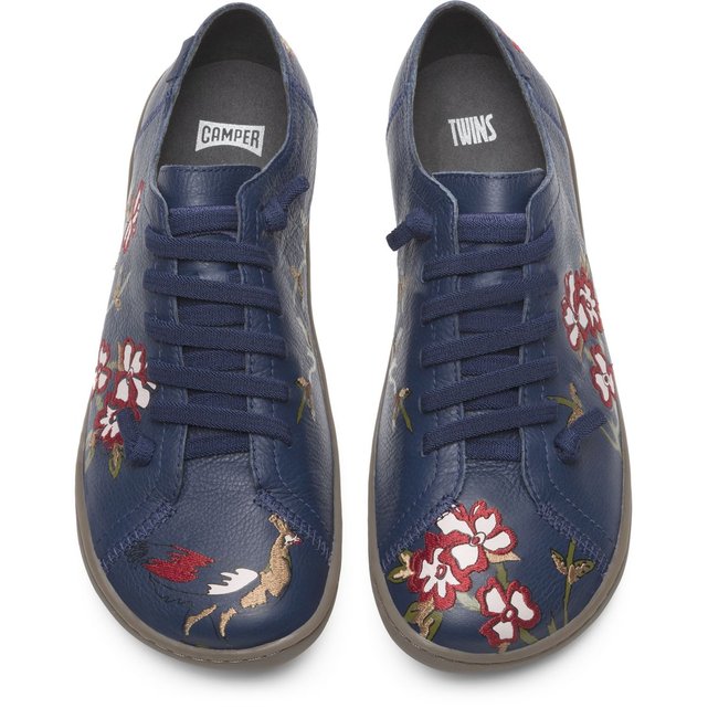 Camper Chaussures Plates Femme K200517001 Ebe9ydh2iw Twins Bleu thQrsd
