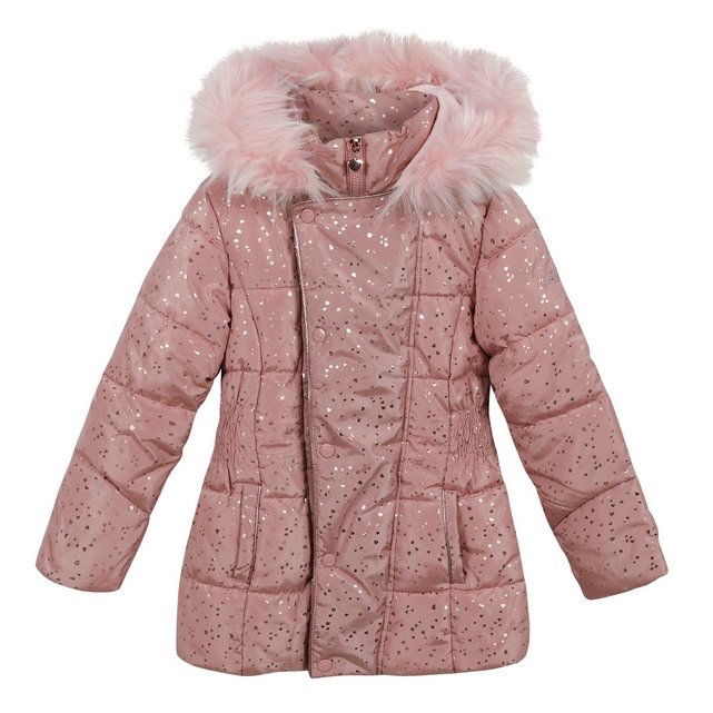 doudoune avec fourrure rose