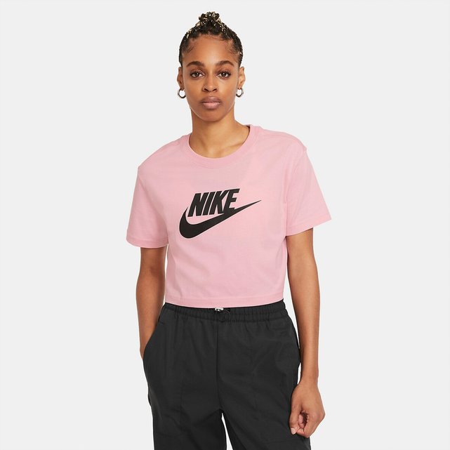 pink nike cotton shorts