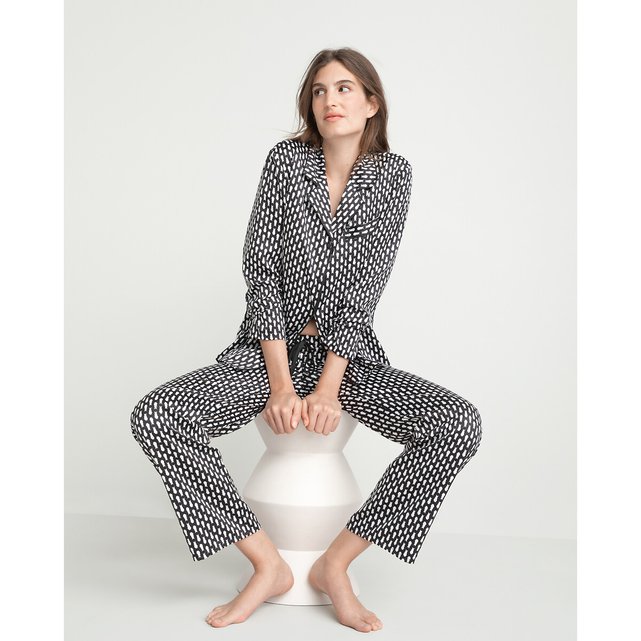 Pyjama rayé en satin imprimé rayé La Redoute Collections