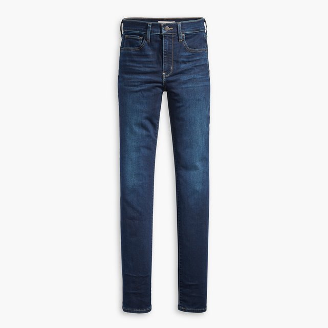 levi's 724 high rise straight jeans stellar blue