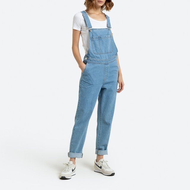 Salopette in jeans double stoned La Redoute Collections ...