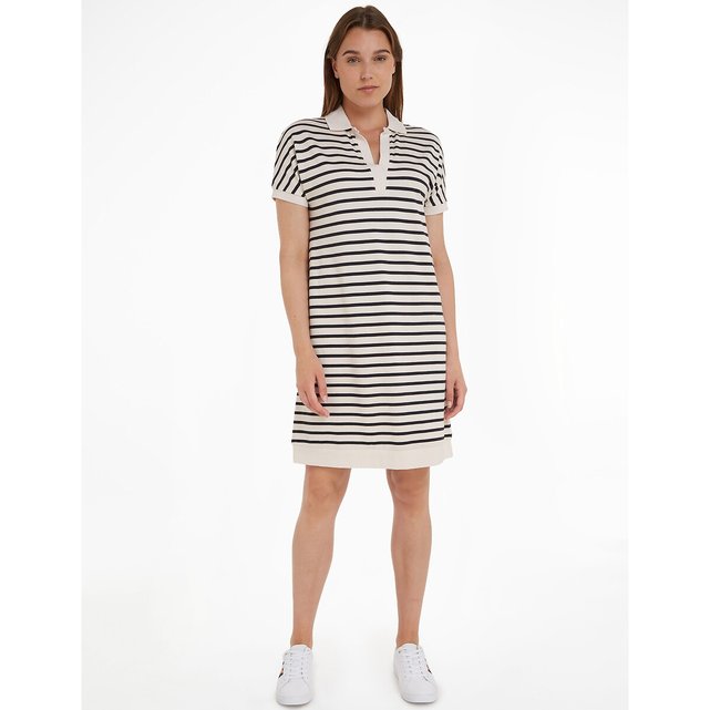 Tommy Hilfiger, Dresses, Tommy Hilfiger Womens Navy Short Sleeve Logo  Shirt Dress Xl