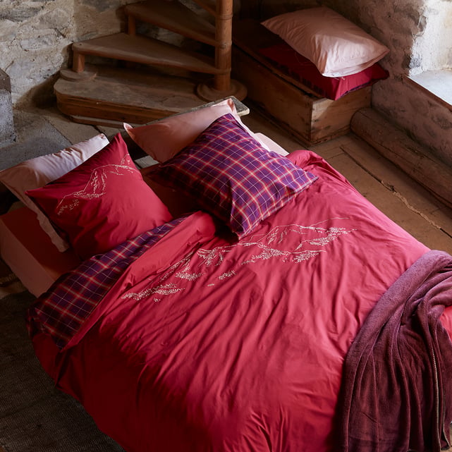 Panneau De Courtepointe Brodé Motif Crâne Et Plumes – Couleur Violet/noir, Fait Main