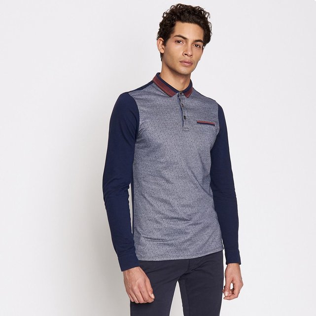 Polo manches longues homme bleu marine Devred | La Redoute