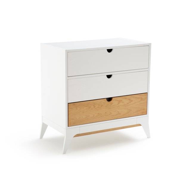 Commode 3 lades, oréade wit/hout La Redoute Interieurs La Redoute