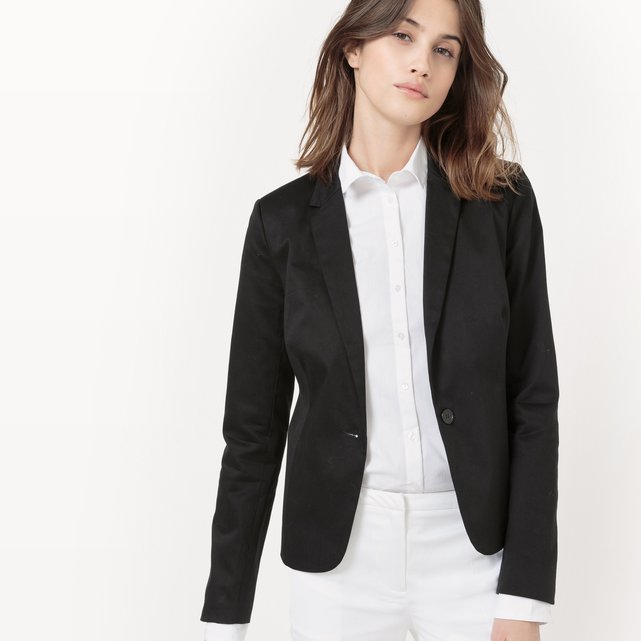 Cotton Sateen Blazer Cotton Sateen Blazer