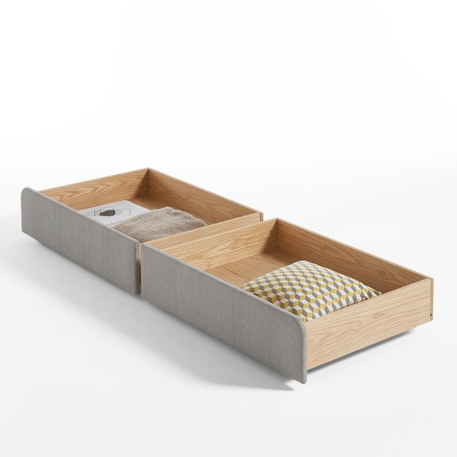 Elori Under Bed Drawers Set Of 2 Grey La Redoute Interieurs Elori Under Bed Drawers Set Of 2 Grey La Redoute Interieurs