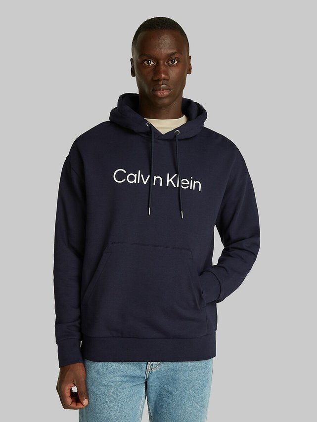 Calvin klein hoodie blue sales