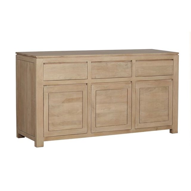 buffet enfilade 3 portes 3 tiroirs manguier massif 160x48x85cm boreal clair pier import image 0 - Enfilade Bois Clair buffet enfilade 3 portes 3 tiroirs manguier massif 160x48x85cm boreal clair pier import image 0 - Enfilade Bois Clair