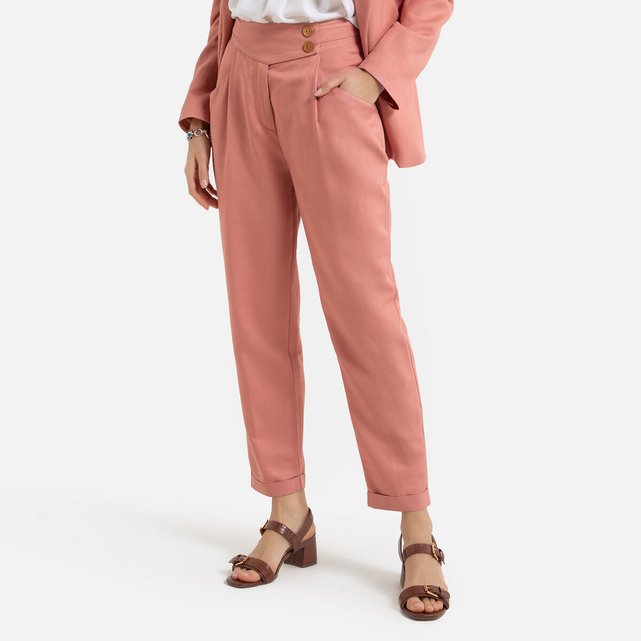 Pantalon fluide rose blush La Redoute Collections | La Redoute