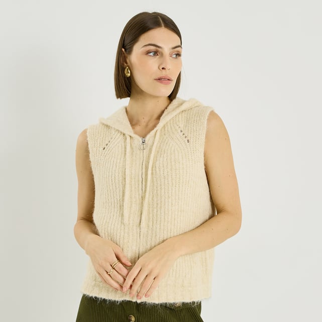 Gilet Long Femme Grain De Malice Taille M – Multicouleur, Maille Acrylique – Occasion Très Bon état