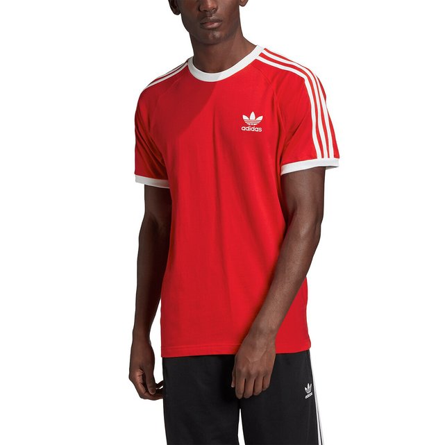 t shirt adidas rouge homme