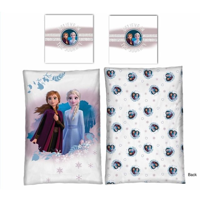 Parure de lit enfant La Reine des Neiges - Disney 100% coton 140x200 cm