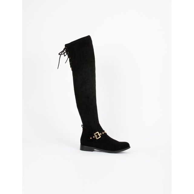 bride Bottes Bottes à plates montantes RjqLA354