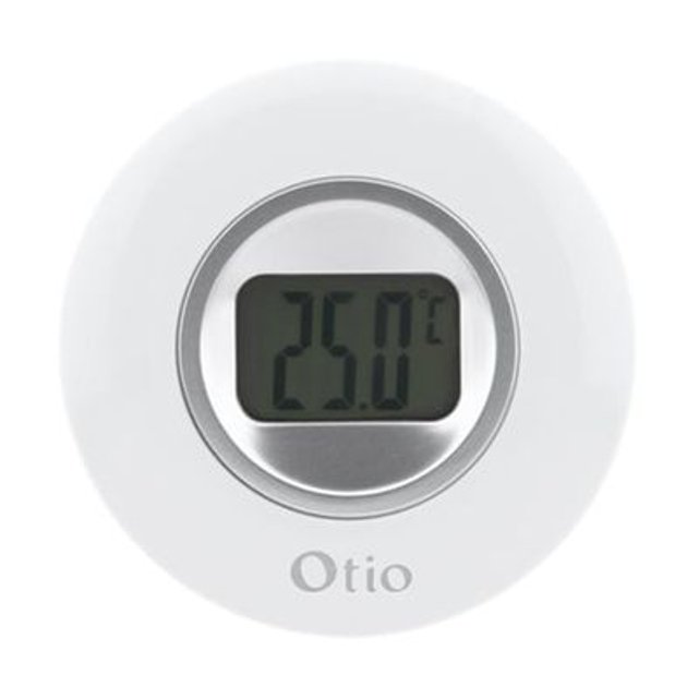 thermomètre / hygromètre avec écran lcd blanc - OTIO - Mr.Bricolage