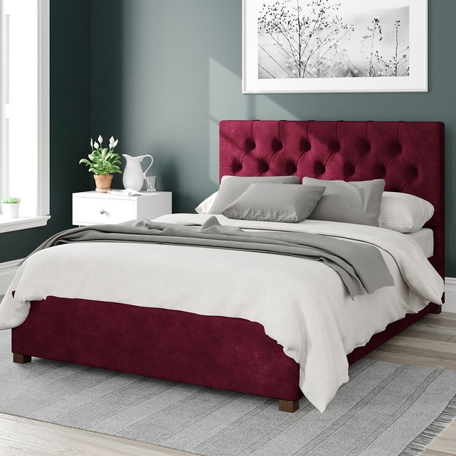 Diamond Button Headboard Design Linen Ottoman Storage Bed So Home La Redoute