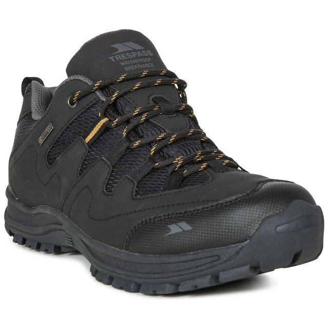 trespass mens finley low waterproof hiking shoes