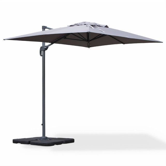 parasol d 233 port 233 rectangulaire biscarosse 2x3m gris parasol d 233 port 233 rectangulaire biscarosse 2x3m gris