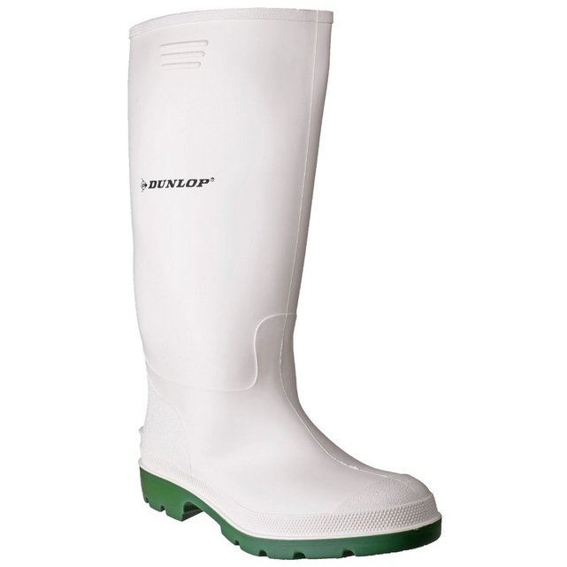 Bottes imperméables pricemastor blanc/ vert bouteille Dunlop | La Redoute