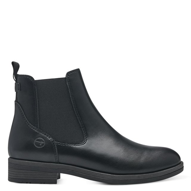 Bottines plates noir Tamaris La Redoute