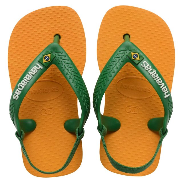 Tongs baby brasil logo ii orange citron Havaianas La Redoute