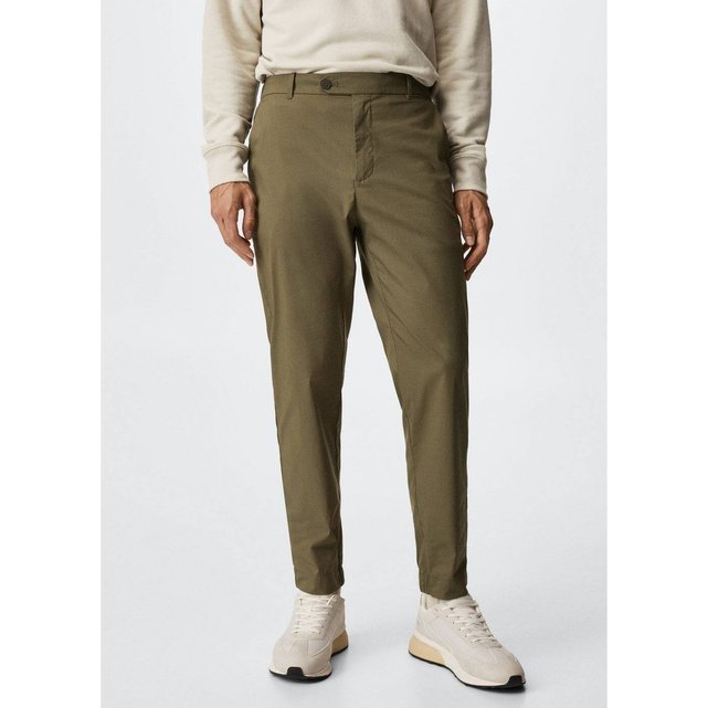 Chino en coton à coupe plate sur le devant Matchesfashion Homme Vêtements Pantalons & Jeans Pantalons Chinos 