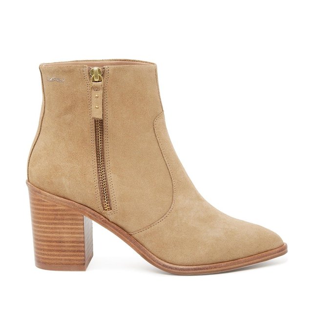 bottines beige clair