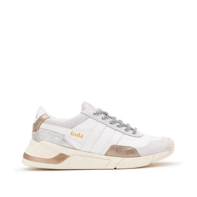Eclipse trident leather trainers white 