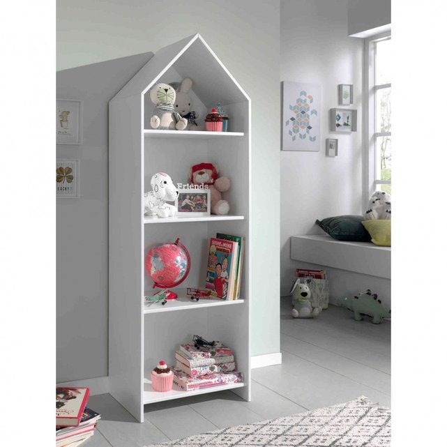 Armoire Cabane Enfant En Bois Blanc Ar2027 2 Blanc Terre De Nuit La Redoute