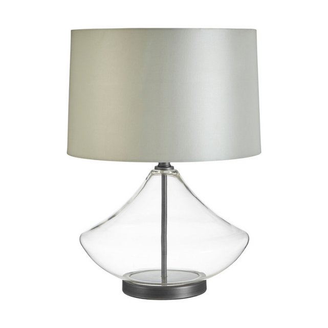 grey glass table lamp