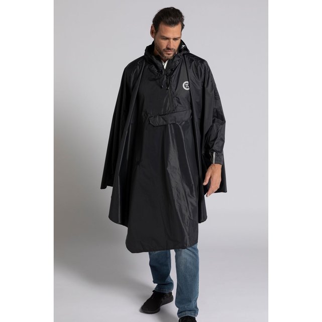 Poncho de pluie jay pi imperm able capuche noir Jp1880 La Redoute