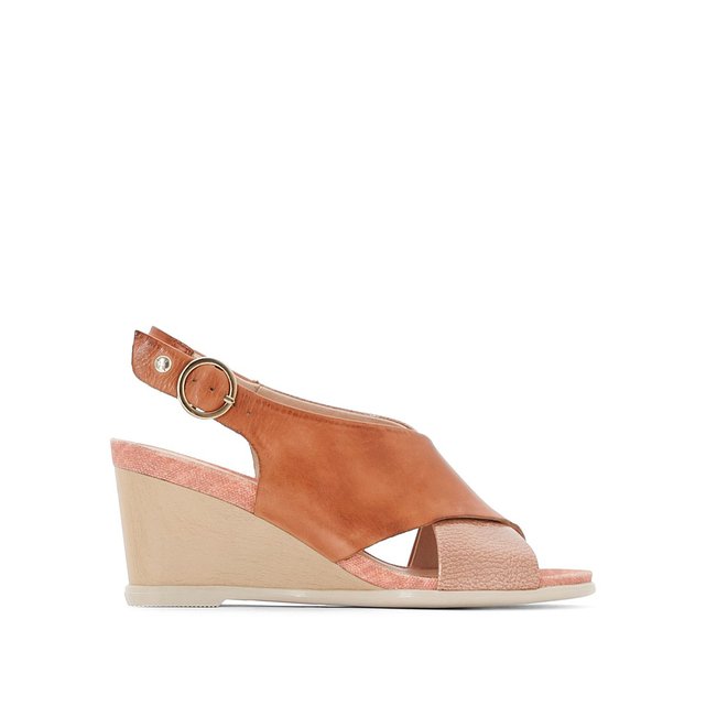 Sandales cuir compensées vigo w3r abricot Pikolinos La Redoute Sandales cuir compensées vigo w3r abricot Pikolinos La Redoute