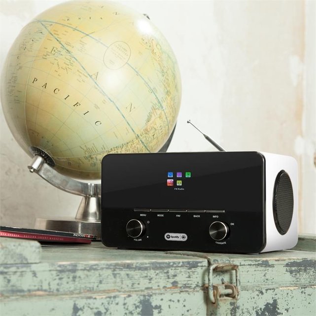 Connect 150 Wh 2.1 Radio Internet Spotify Connect Mediaplayer Wifi Usb Dab+ Fm Rds Aux Blanc Connect 150 Wh 2.1 Radio Internet Spotify Connect Mediaplayer Wifi Usb Dab+ Fm Rds Aux Blanc