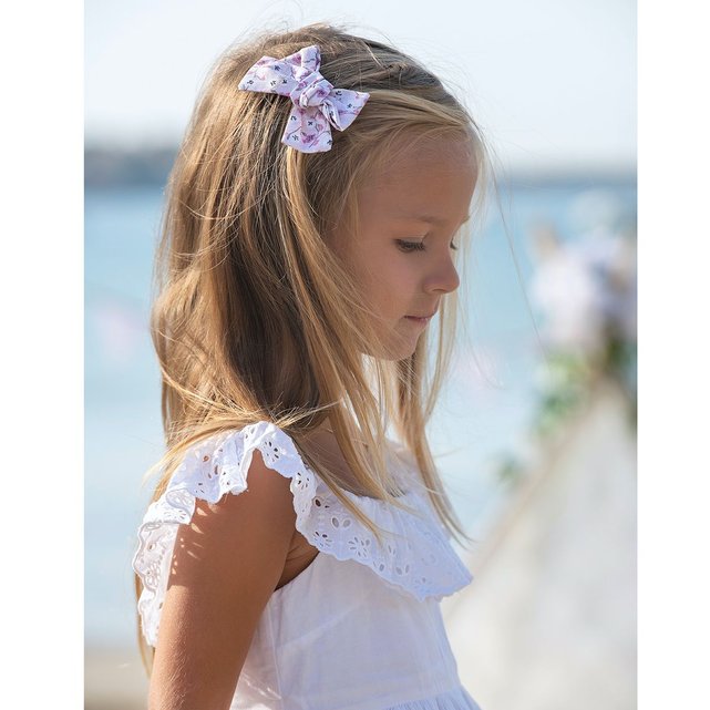 Grande Barrette Anti Glisse Gaze De Coton Rose Sevira Kids La Redoute