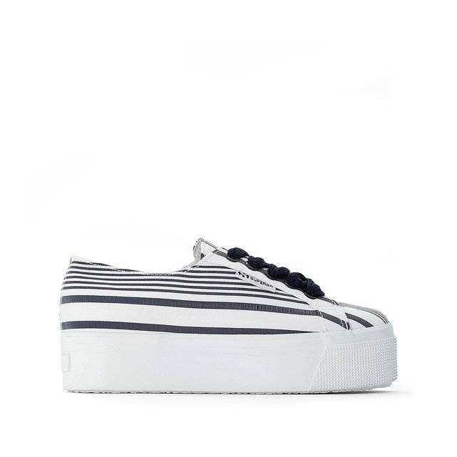 2790 cotmultistripew wedge trainers 
